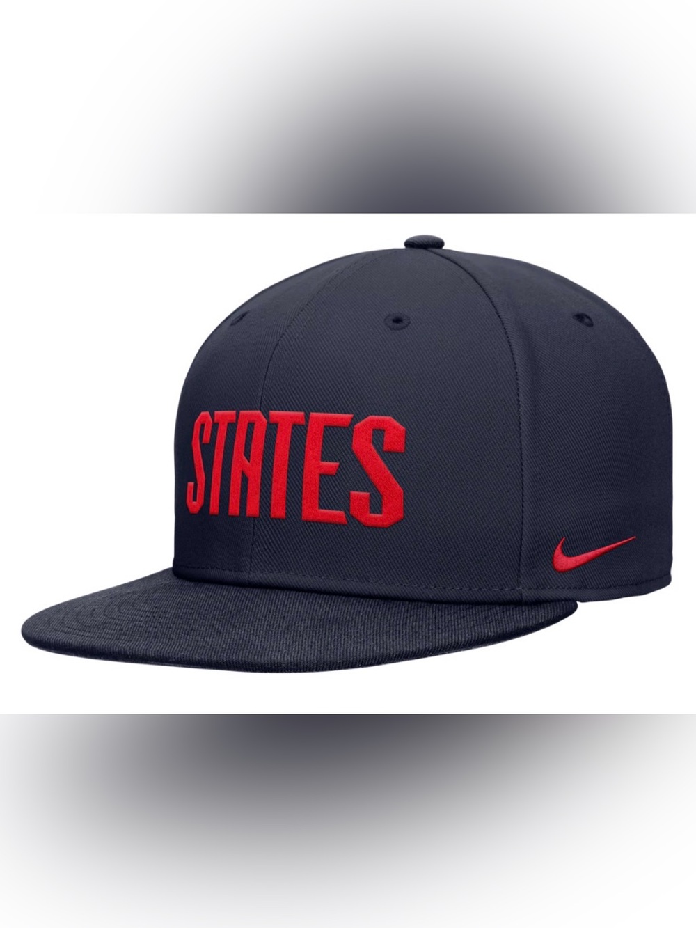Nike Men's FIFA Navy 'STATES' Red Logo Snapback Hat